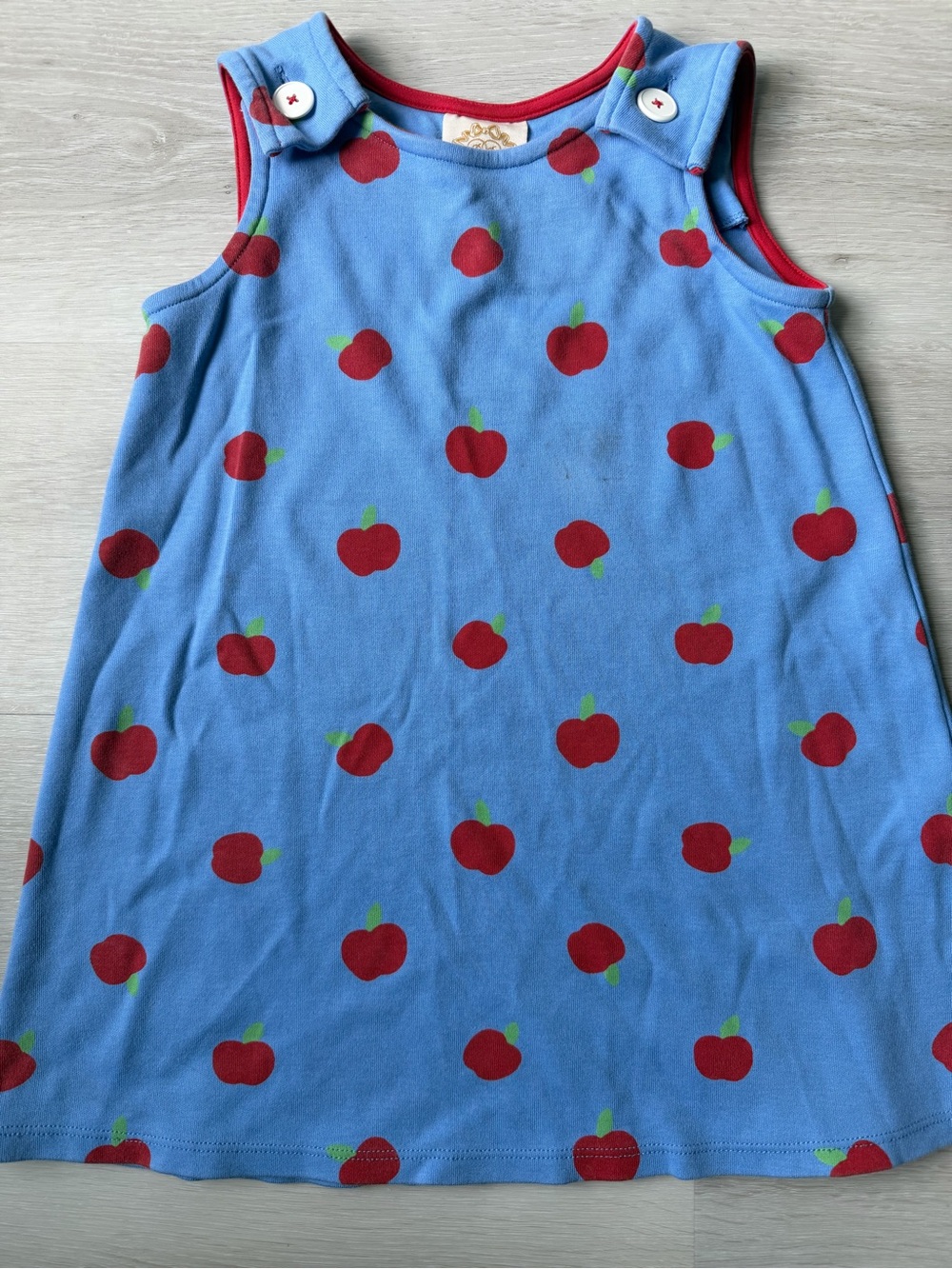 Tbbc Apple Print Girls jumper Dress